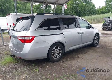 2011 Honda Odyssey Ex-L from USA, damaged, VIN 5FNRL5H64BB085949